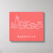 Nashville Skyline Canvas Afdruk (Voorkant)