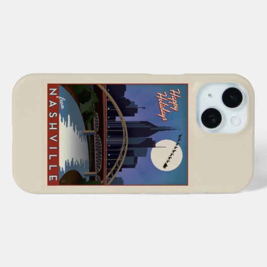 Nashville Skyline Case-Mate iPhone Case (Achterkant (horizontaal))