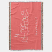 Nashville Skyline Deken (Voorkant Verticaal)