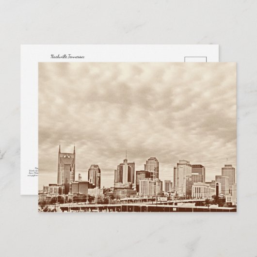 Nashville Skyline  Effect - Briefkaart (Voorkant / Achterkant)