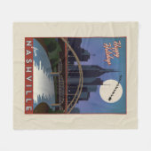 Nashville Skyline Fleece Deken (Voorkant (Horizontaal))