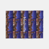 Nashville Skyline Fleece Deken (Voorkant (Horizontaal))