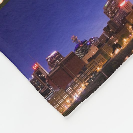 Nashville Skyline Fleece Deken (Hoek)