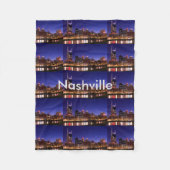 Nashville Skyline Fleece Deken (Voorkant)