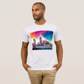 Nashville Skyline Graffiti Art T-shirt (Voorkant volledig)