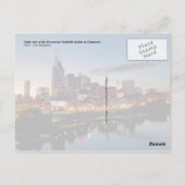 Nashville skyline in het centrum, Tennessee 's nac Briefkaart (Achterkant)