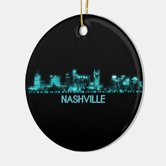 Nashville Skyline Keramisch Ornament (Links)