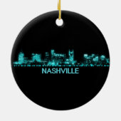 Nashville Skyline Keramisch Ornament (Achterkant)