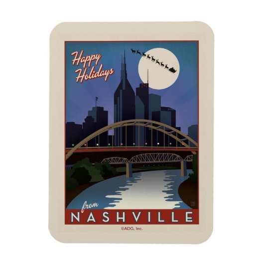 Nashville Skyline Magneet (Verticaal)
