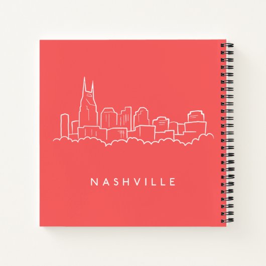 Nashville Skyline Notitieboek (Achterkant)