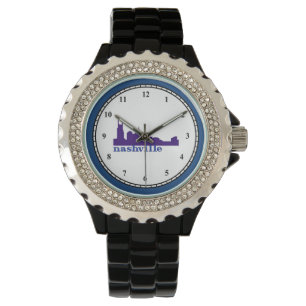 Nashville Skyline Paars Horloge
