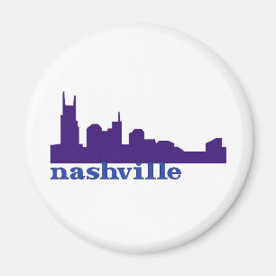Nashville Skyline Paars Magneet