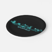 Nashville Skyline Papieren Bordje (Gekanteld)