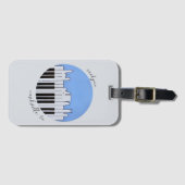 Nashville Skyline Piano Music Record Bagagelabel (Voorkant (horizontaal))