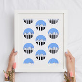 Nashville Skyline Piano Music Record Print Poster