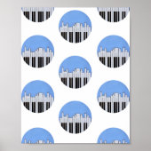 Nashville Skyline Piano Music Record Print Poster (Voorkant)