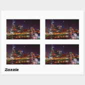 Nashville Skyline Rechthoekige Sticker (Vel)