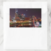Nashville Skyline Rechthoekige Sticker (Tas)