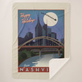 Nashville Skyline Sherpa Deken (Voorkant)