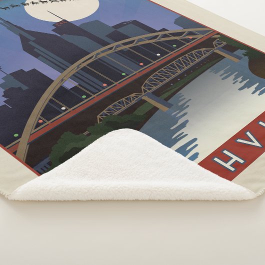 Nashville Skyline Sherpa Deken (3/4)