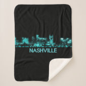 Nashville Skyline Sherpa Deken (Voorkant)