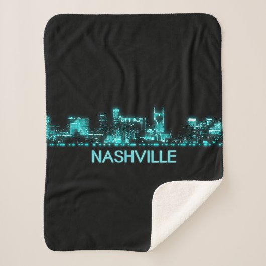 Nashville Skyline Sherpa Deken (Voorkant)