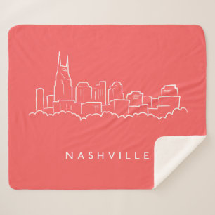 Nashville Skyline Sherpa Deken