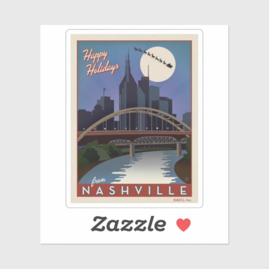 Nashville Skyline Sticker (Vel)