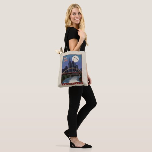 Nashville Skyline Tote Bag (Op model)
