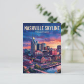 Nashville Skyline USA Briefkaart (Staand voorkant)