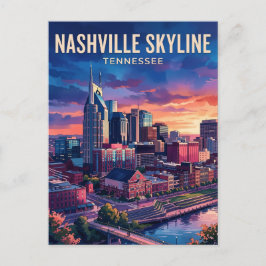 Nashville Skyline USA Briefkaart