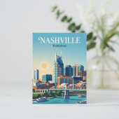Nashville Skyline USA Briefkaart (Staand voorkant)