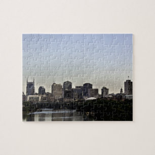 Nashville Skyline Waterverf Puzzle Legpuzzel