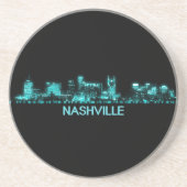 Nashville Skyline Zandsteen Onderzetter (Voorkant)