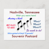 Nashville Souvenir Briefkaart (Voorkant)