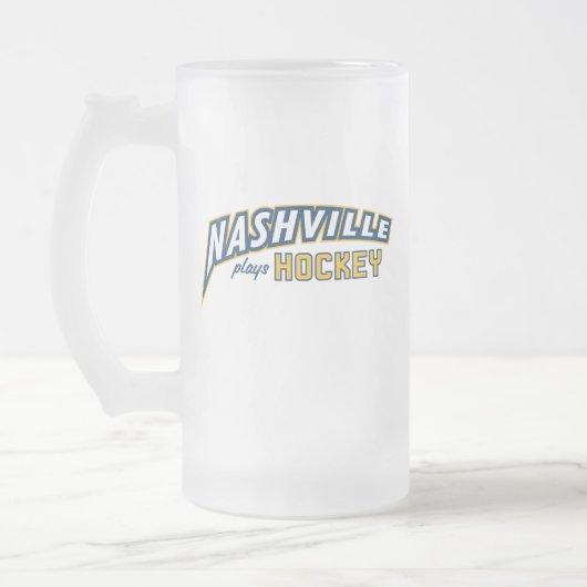 Nashville speelt Hockey Frosted Glass Mok (Links)