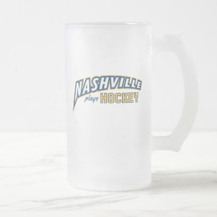 Nashville speelt Hockey Frosted Glass Mok