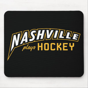 Nashville Speelt Hockey Zwarde Muismat