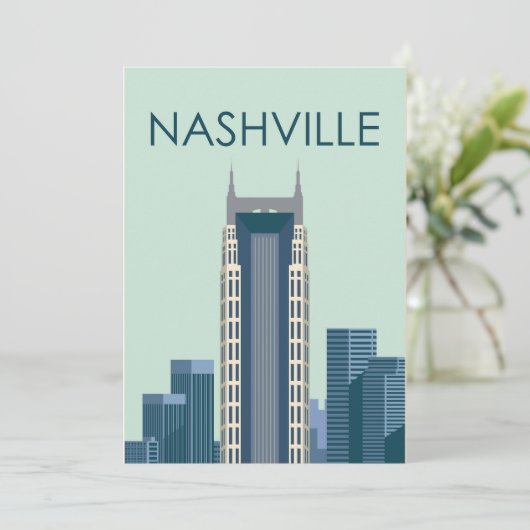 Nashville stad kaart (Staand voorkant)