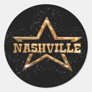 Nashville Star Ronde Sticker