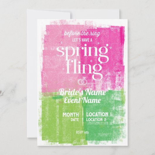 Nashville stijl Bachelorette Party uitnodiging (Voorkant)