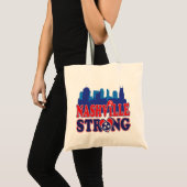 Nashville-Strong-Skyline-and-Music-Note Tote Bag (Voorkant (product))