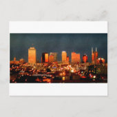 Nashville Sunset Skyline Briefkaart (Voorkant)