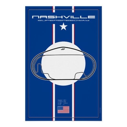 Nashville Superspeedway Perfect Poster (Voorkant)