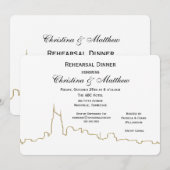 Nashville Ten Skyline Outline repetitie diner Kaart (Voorkant / Achterkant)