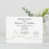 Nashville Ten Skyline Outline repetitie diner Kaart (Staand voorkant)