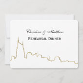 Nashville Ten Skyline Outline repetitie diner Kaart (Achterkant)