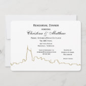 Nashville Ten Skyline Outline repetitie diner Kaart (Voorkant)