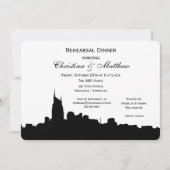 Nashville Ten Skyline Silhouette repetitie diner Kaart (Voorkant)