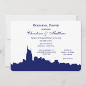 Nashville Ten Skyline Silhouette repetitie diner Kaart (Voorkant)